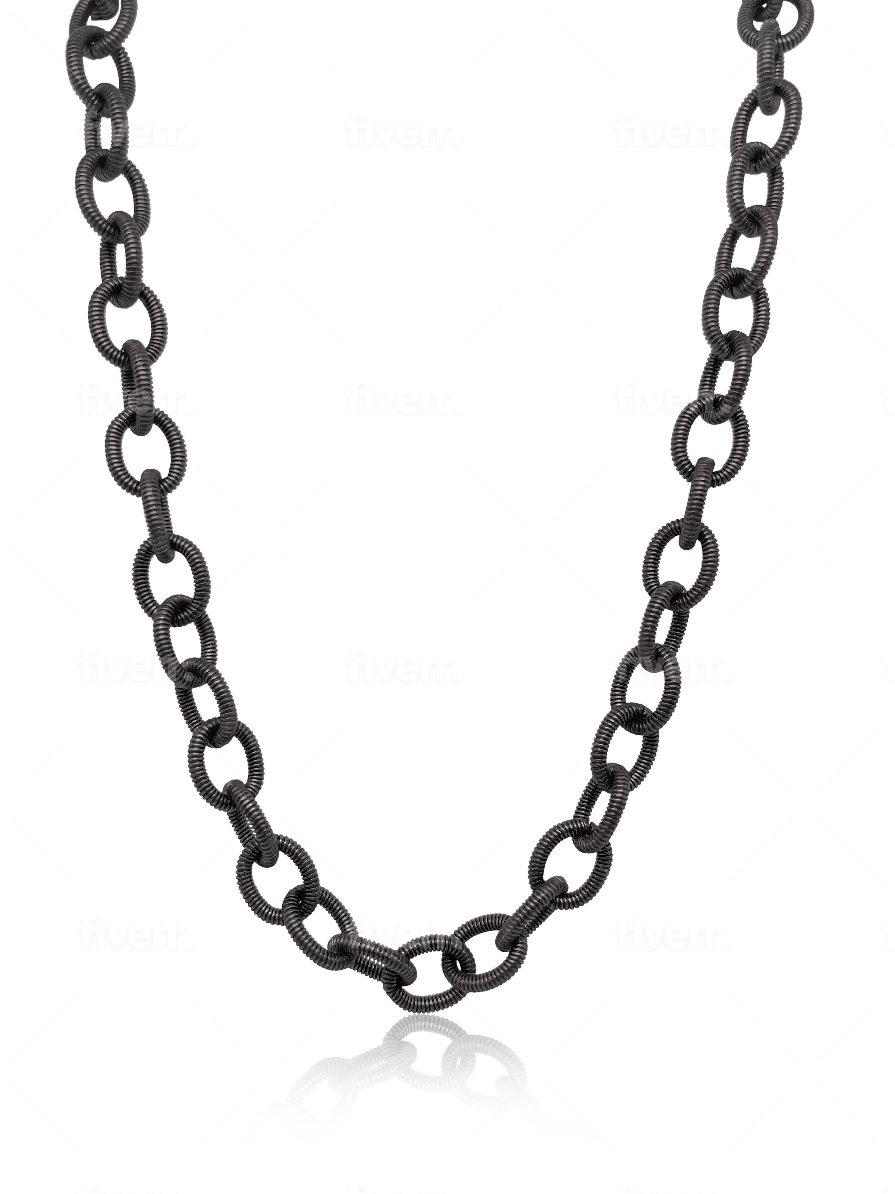 32" Round Link Stainless Steel Chain Meira T Boutique