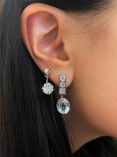 Vintage Diamond Drop Earrings ONE OF A KIND