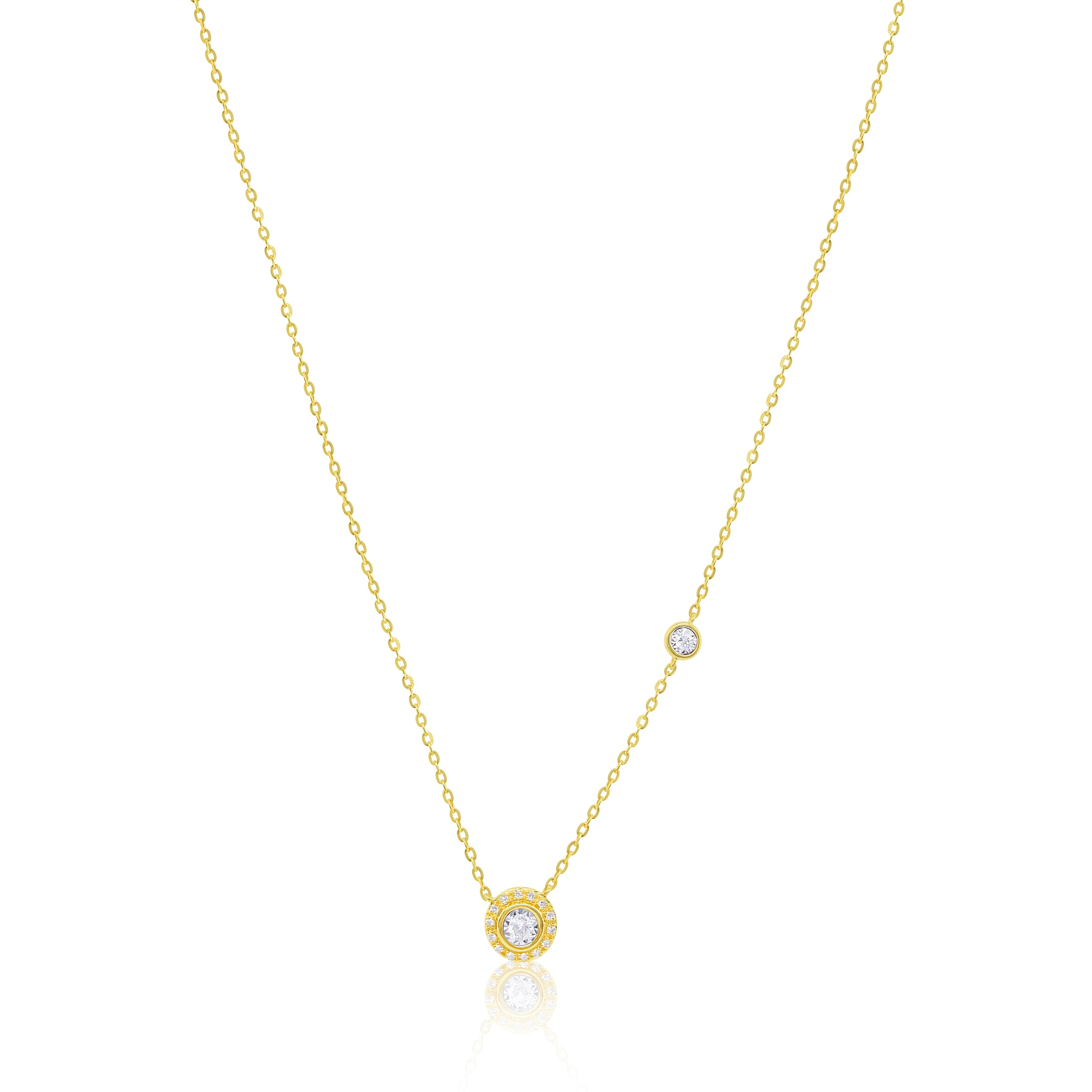 Dainty yellow gold necklace Clearance