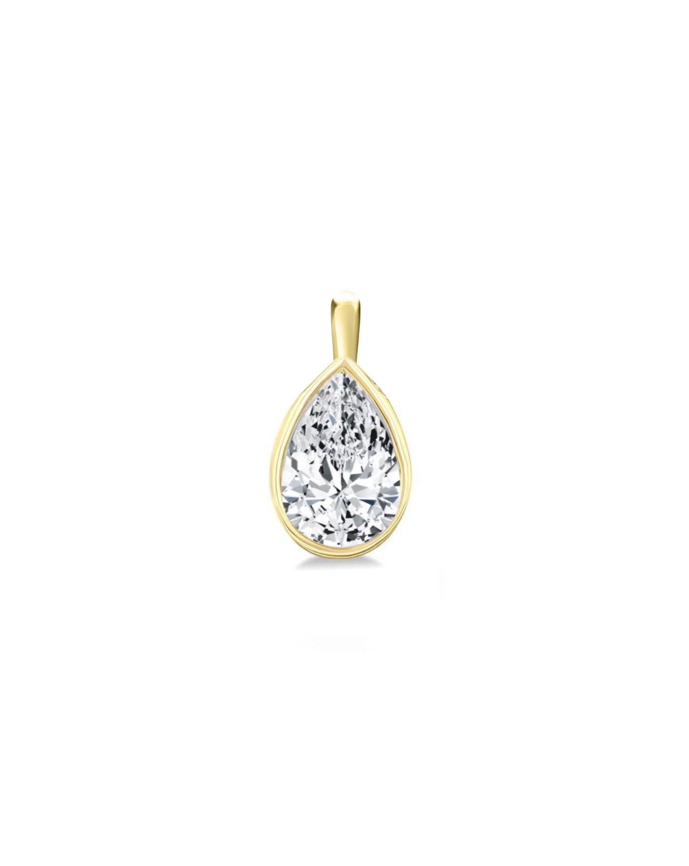 アクセサリー arare.0316 sama アクセサリー arare.0316 sama Lab Grown Pear Cut Bezel Set Charm