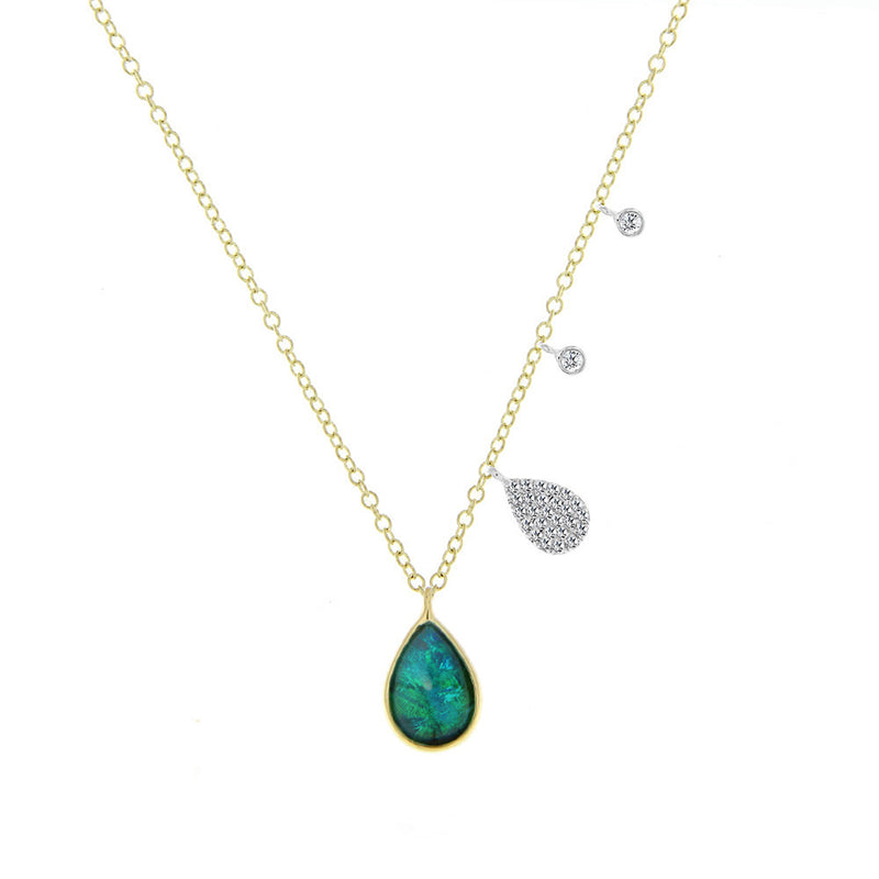 Australian Opal Charm Necklace
