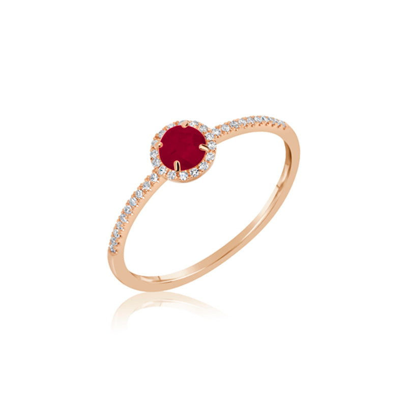 Ruby  and Diamond Ring