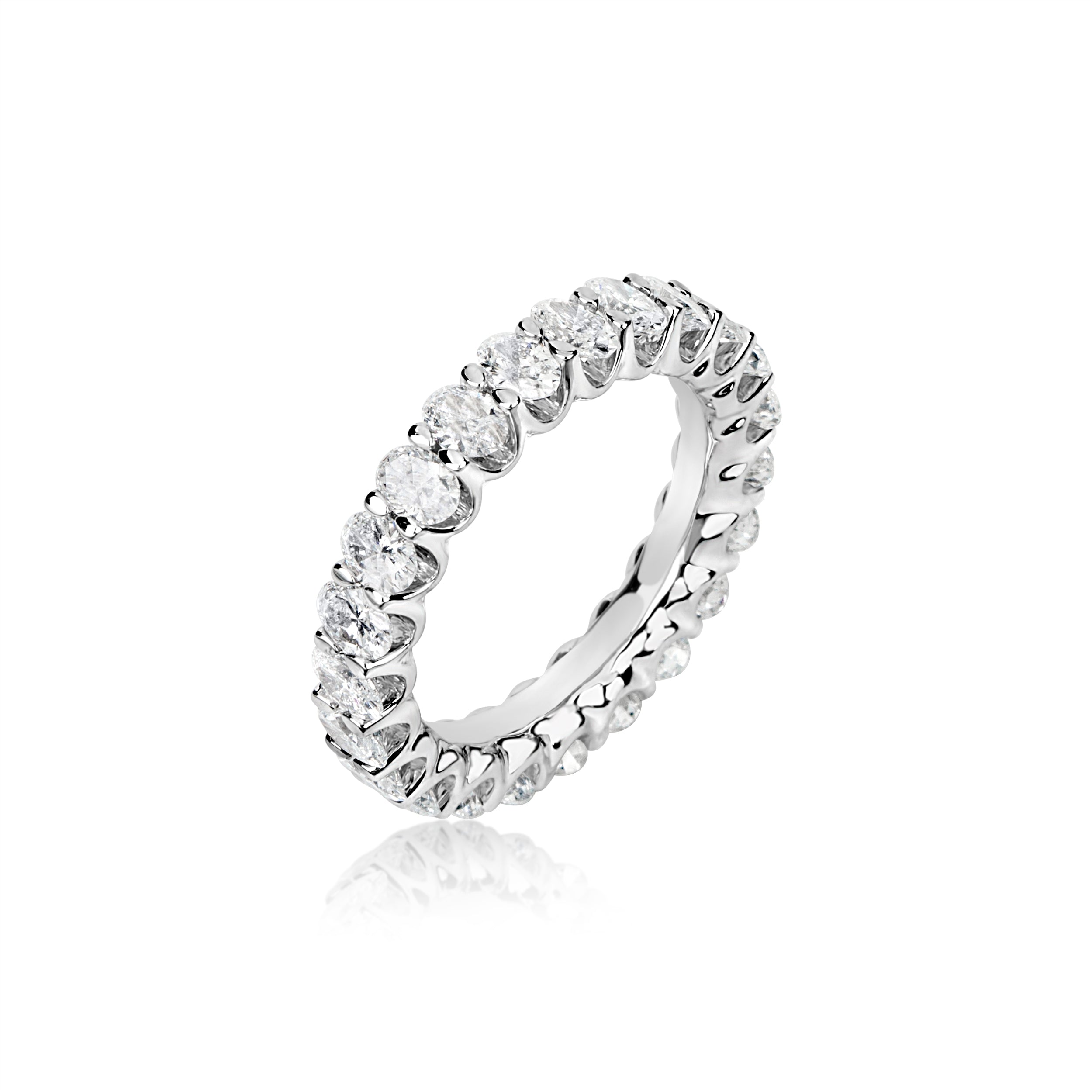White gold hotsell half eternity band