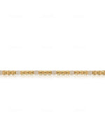 Yellow Gold and Diamond Squares Bracelet- ONLINE EXCLUSIVE