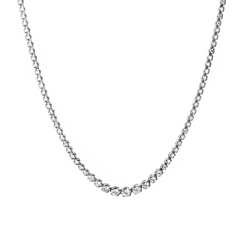 white gold 3 Carat Diamond Necklace – Meira T Boutique