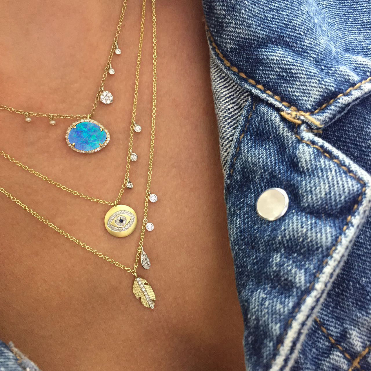 Opal with Pearls and Diamonds