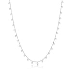 White and Gold Necklace with Diamonds