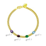 The Birthstone Collection | 4 stone bracelet