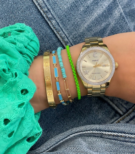 Neon Green Chain bracelet