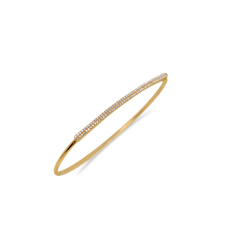 Yellow Gold Diamond Bangle Bracelet- ONLINE EXCLUSIVE
