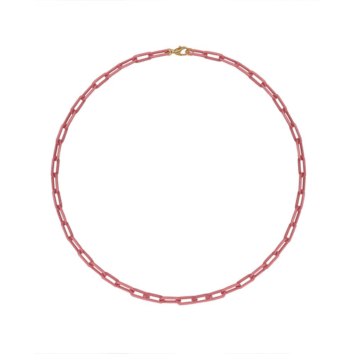 Light Pink Paperclip Chain Necklace