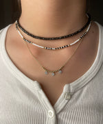Iridescent Black Spinelle Necklace