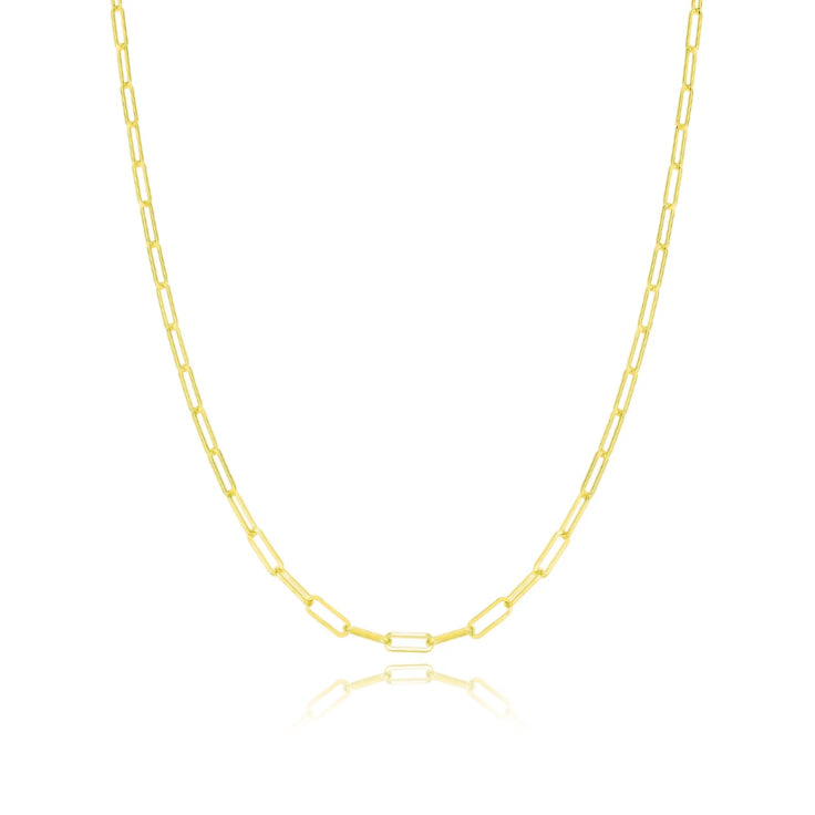 Off-White Gold Paperclip Necklace Off-White