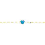 Heart Paperclip Bracelet