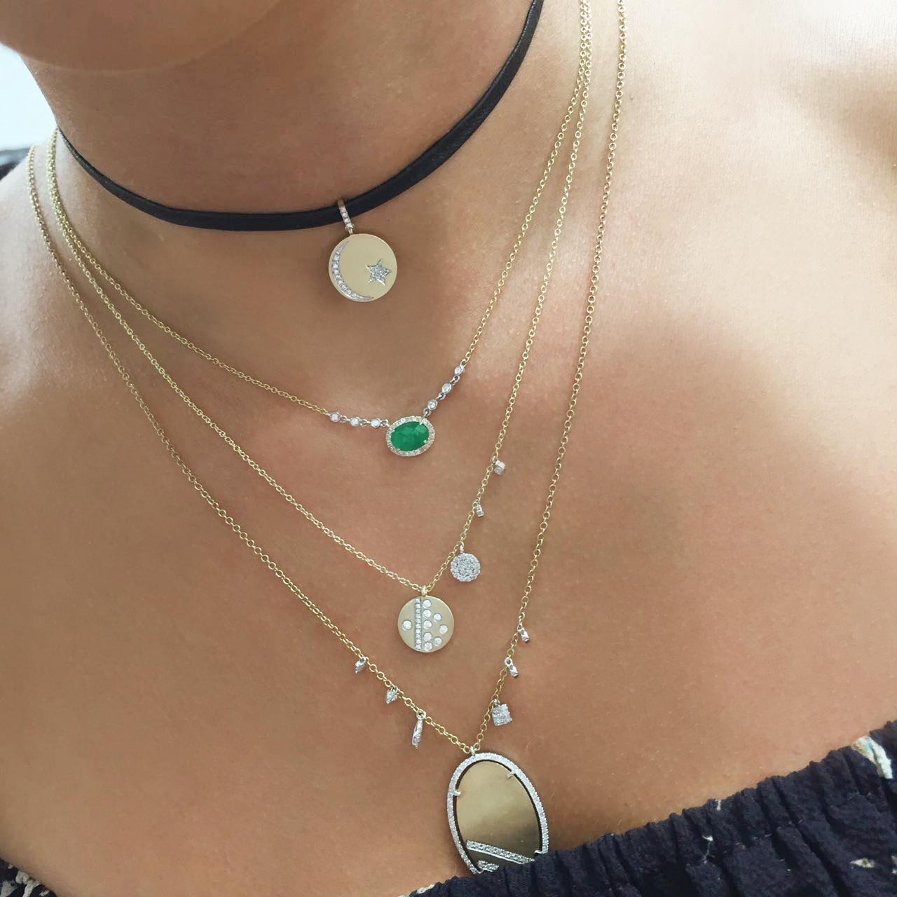 Opal and Diamonds Necklace