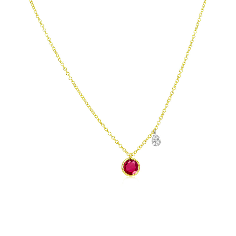 Birthstone Necklace | JULY Ruby