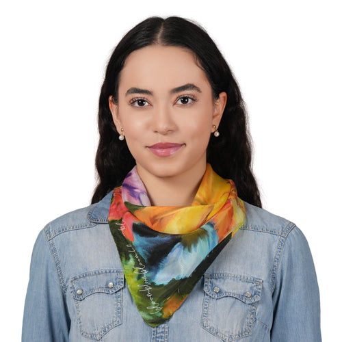 Blooming Violet Scarf