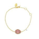 Guava Quartz Bezel Bracelet