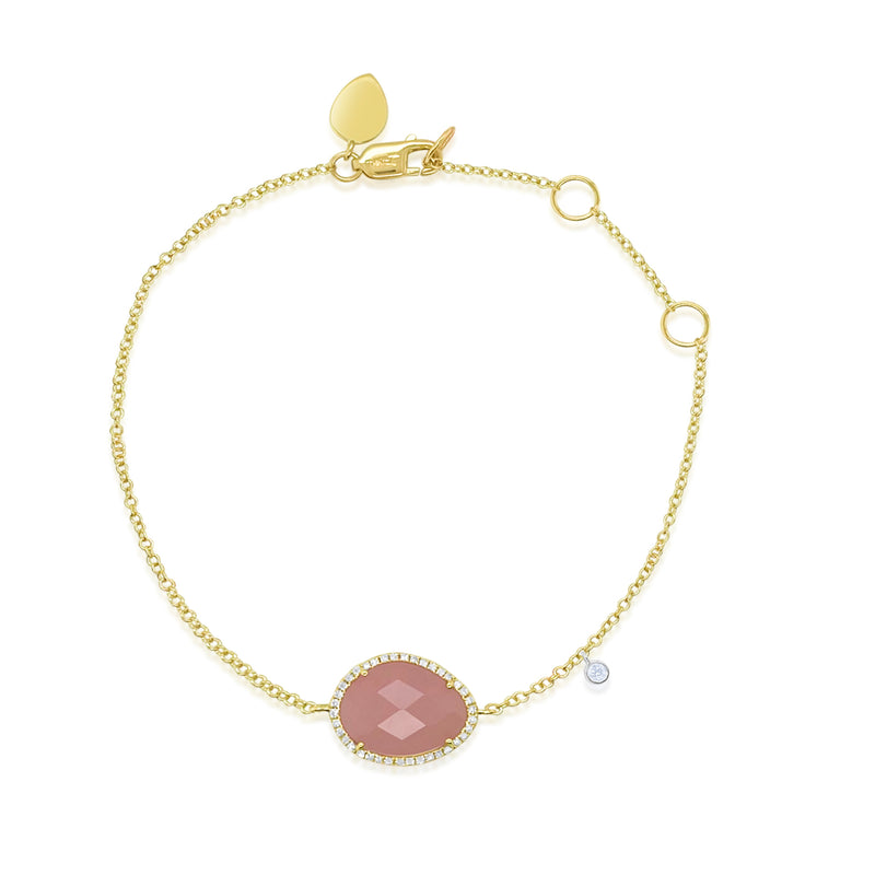 Guava Quartz Bezel Bracelet