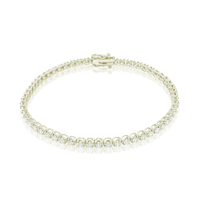 14kt Yellow Gold Diamond 1.75 ct Tennis Bracelet