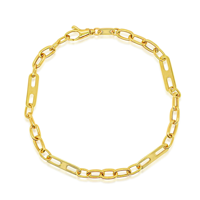 14kt Yellow Gold Multi Oval Link Chain