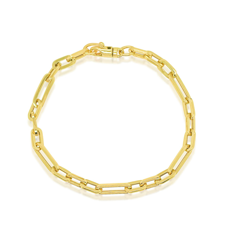 Oval Paperclip Mixed Link Bracelet | The Drop 17