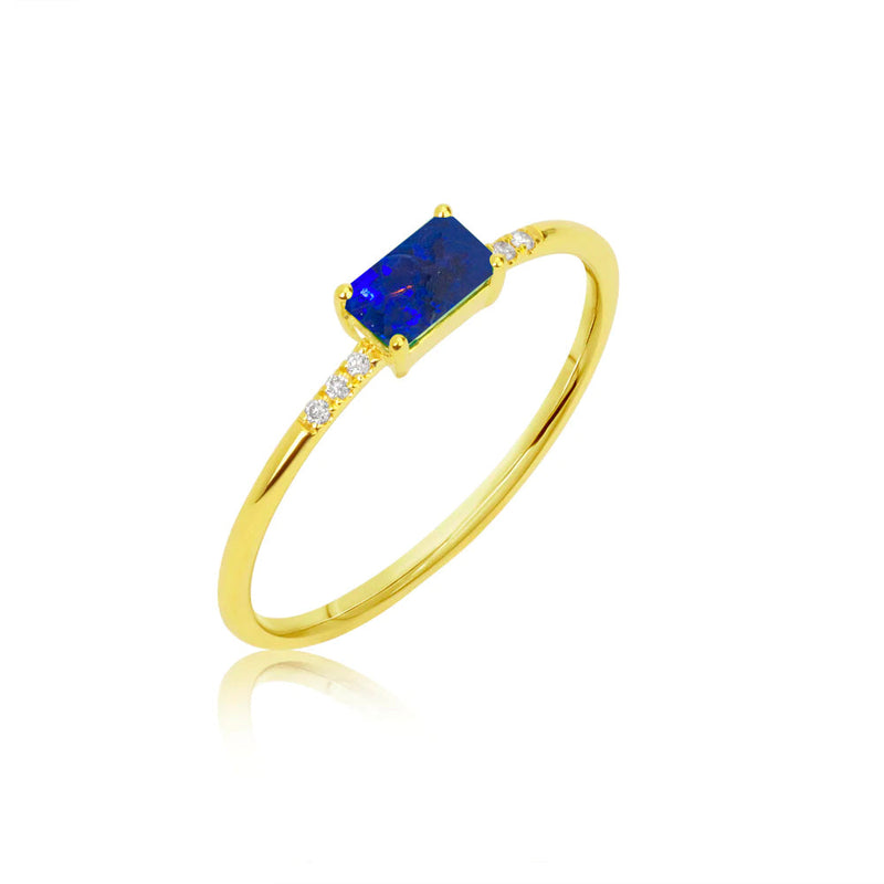 Blue Sapphire and Diamond Ring (online exclusive)