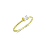 Yellow Gold Diamond Baguette Band