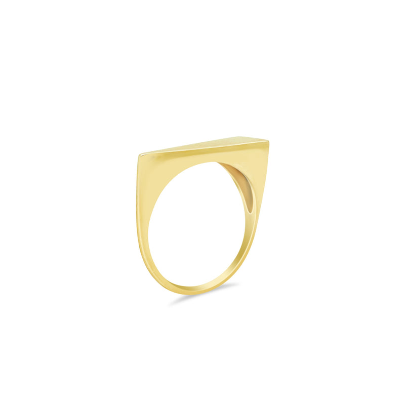 Yellow Gold Asymmetric Ring