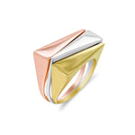 White Gold Asymmetric Ring