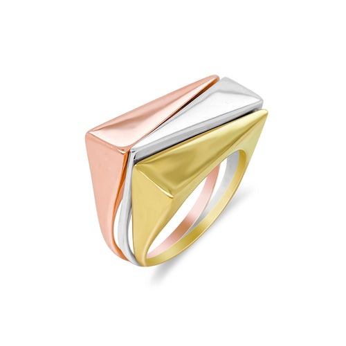 Rose Gold Asymmetric Ring