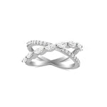 3.5 Carat LAB Grown Diamond Crossed Ring