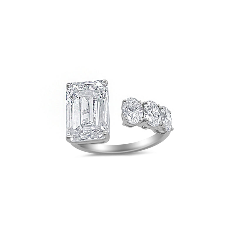 6 Carat LAB Grown Diamond Open Band Ring