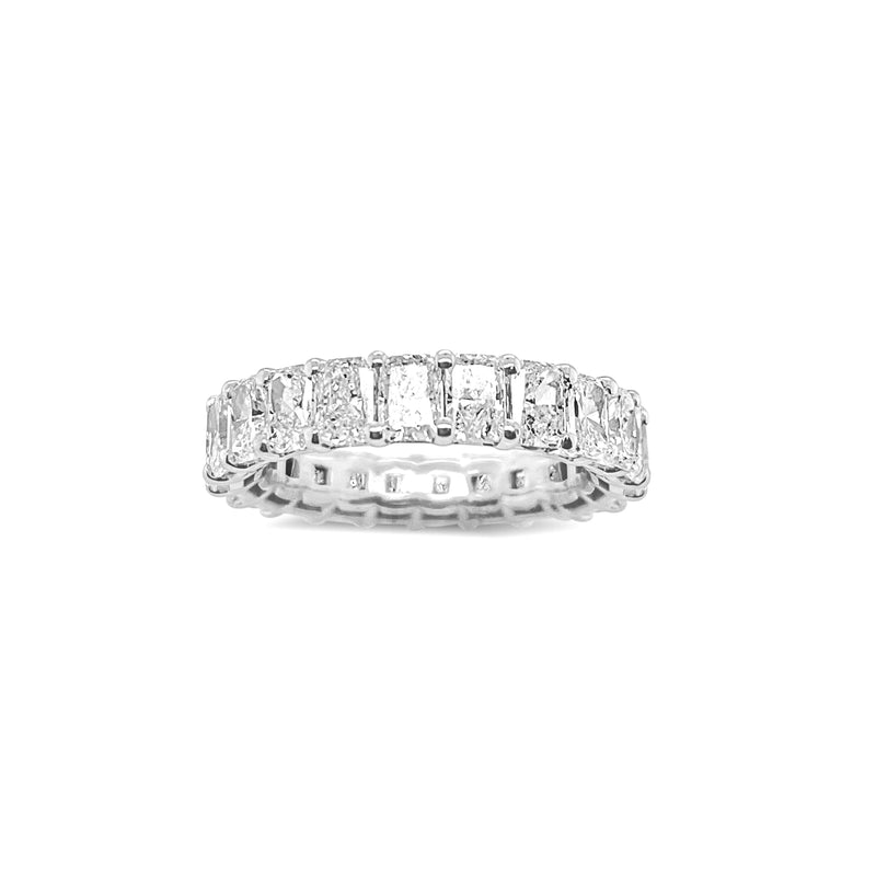 4 Carat LAB Grown Emerald Cut Eternity Band Ring