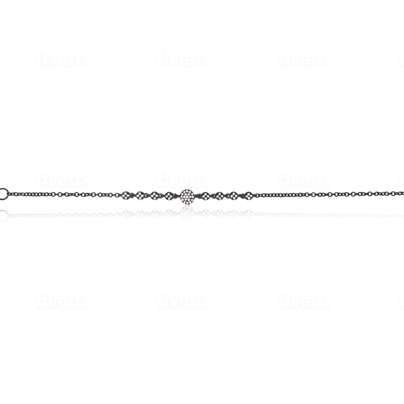 Black Rhodium Diamond Bracelet