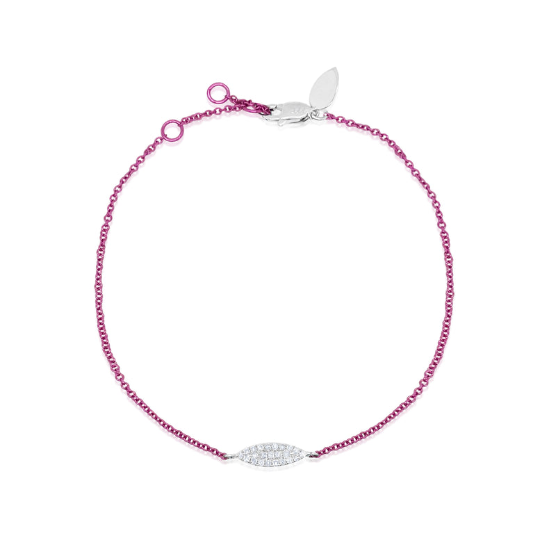 Electric Pink Diamond Bracelet