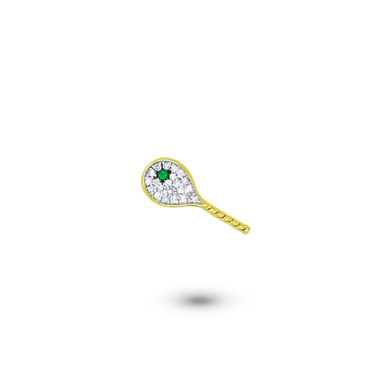 Custom Shaker | Tennis Racket Emerald Charm
