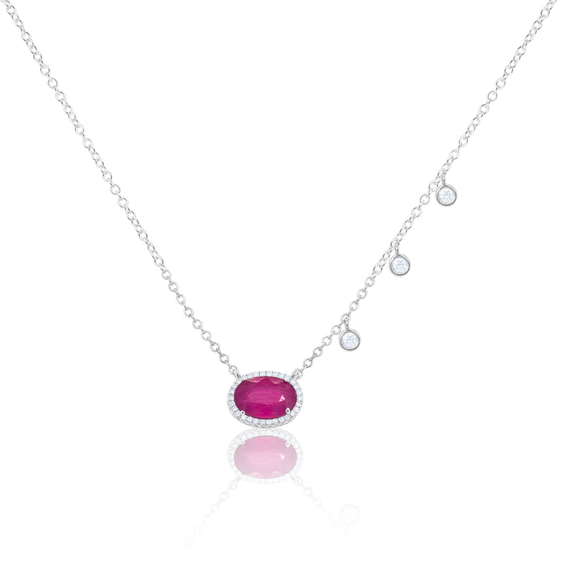 Ruby Diamond Necklace