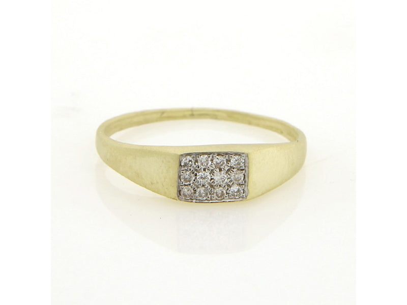Meira T Yellow Gold Signet Ring Size 6.5