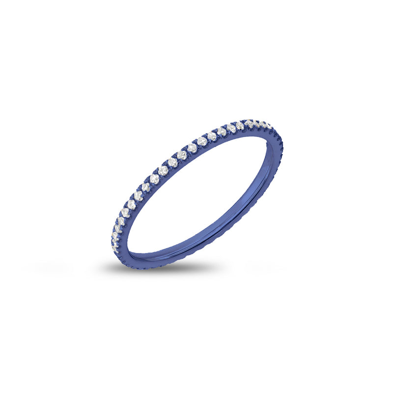 Galactic Blue Delicate Eternity Band