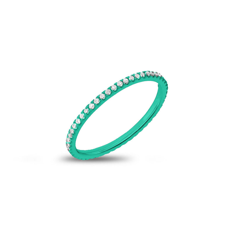 Mermaid Green Delicate Eternity Band
