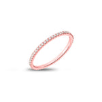 Mermaid Pink Delicate Eternity Band