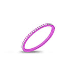 Electric Pink Delicate Eternity Band