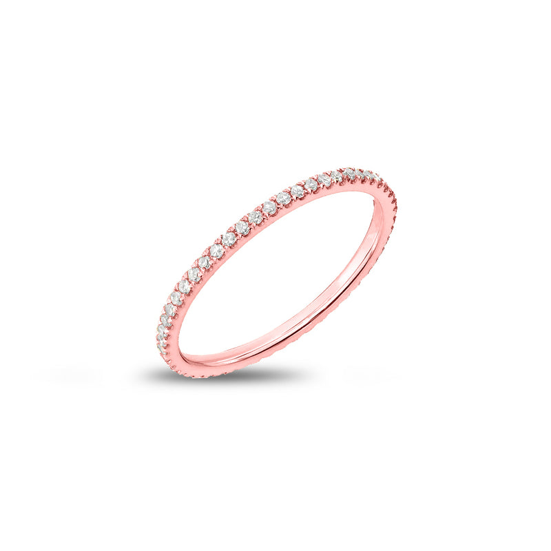 Mermaid Pink Delicate Eternity Band