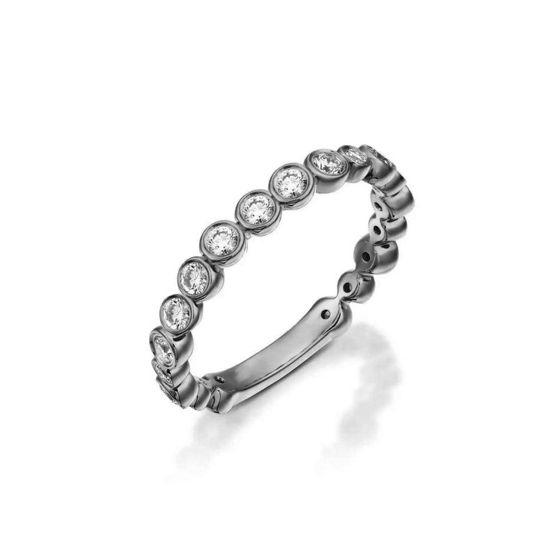 Bezel Set Black Rhodium Eternity Band