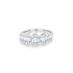 White Gold Diamond Baguette Disk Ring ONLINE EXCLUSIVE