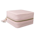 Meira T Pink Leather Jewelry Travel Box