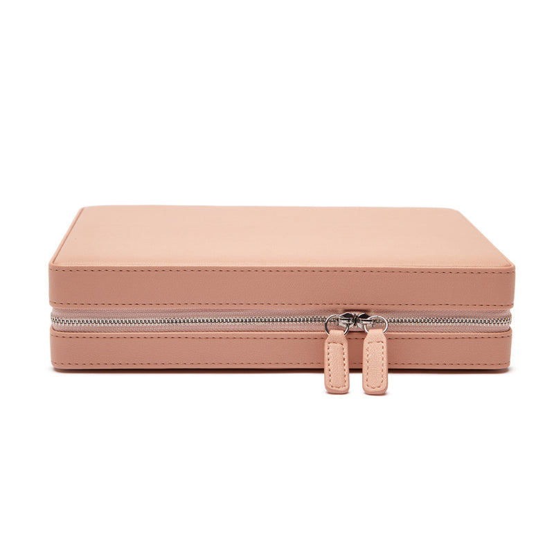 Meira T Leather Jewelry Travel Box in Blush