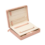 Meira T Leather Jewelry Travel Box in Blush