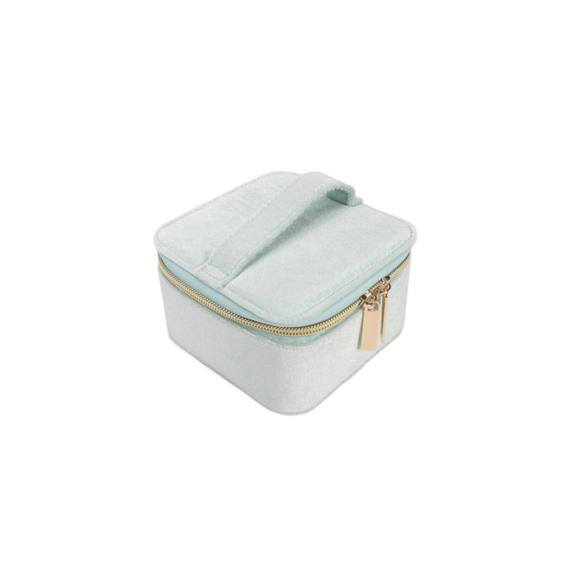 Travel Jewelry Case With Pouch: Sage